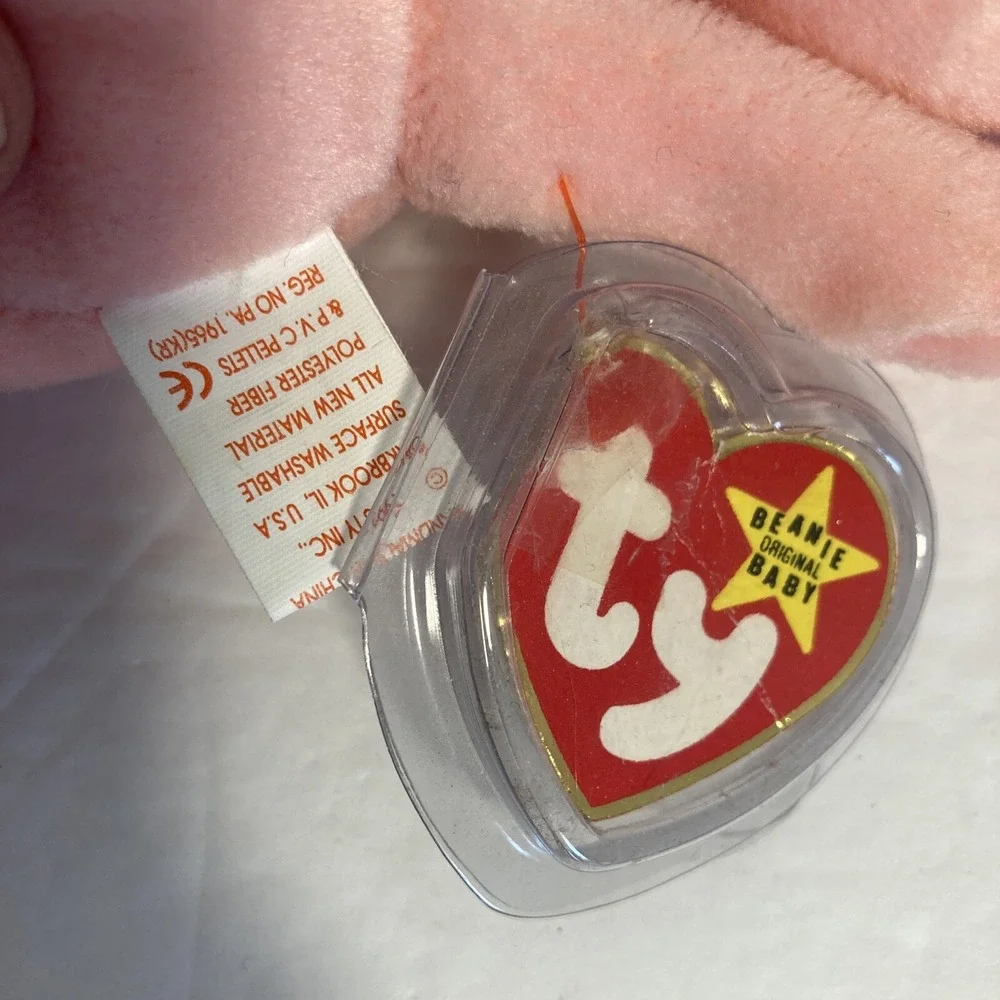 Ty‎ Beanie Babies Inky Octopus & Teenie Pinchers Lobster Pink Red Plush Set of 2